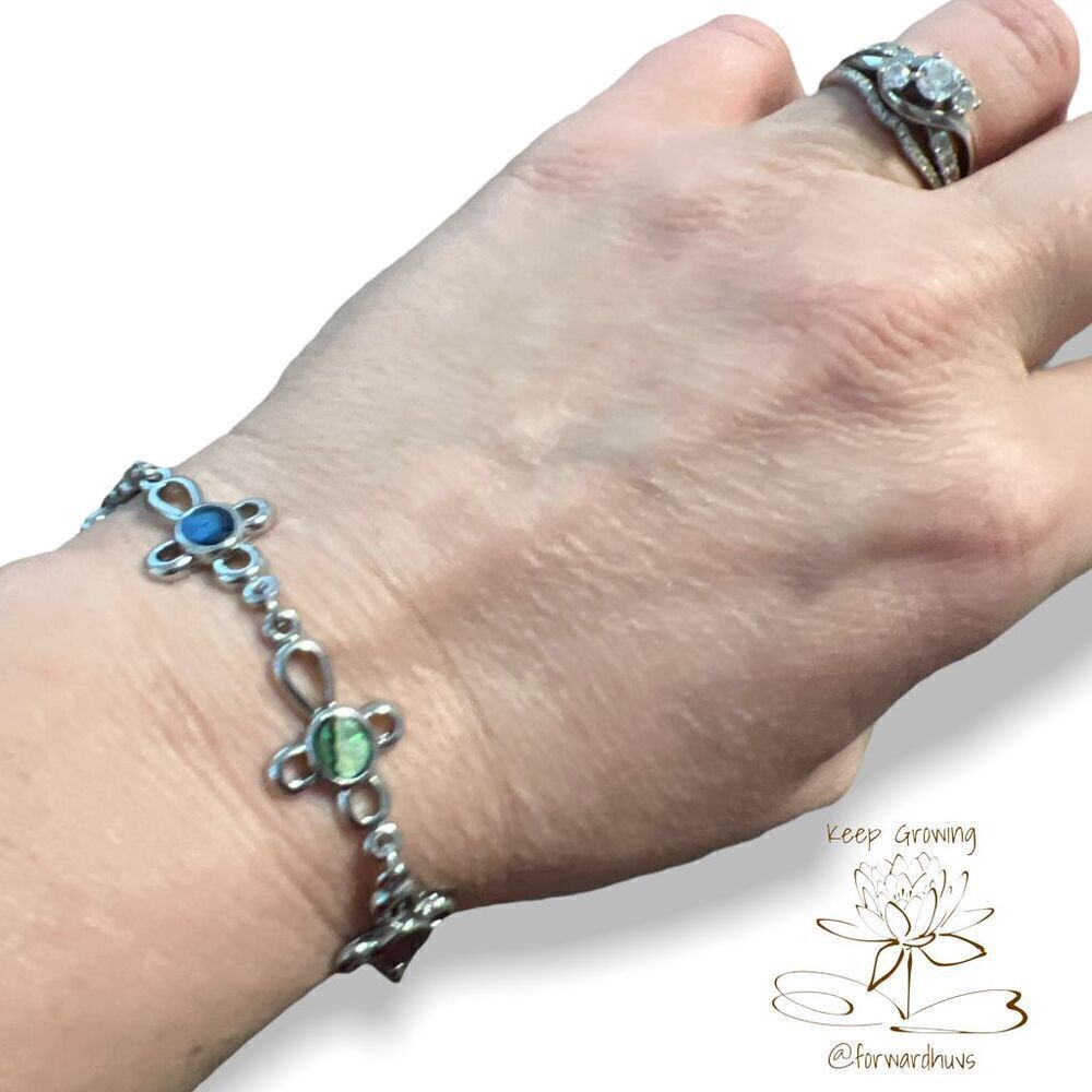 Bundle Sale 3 for $15 | Decorative Silver Tone Clasp Cross Bracelet